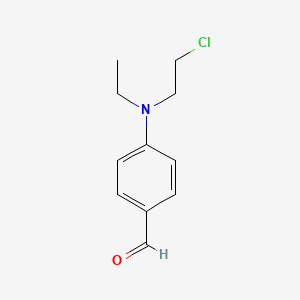 molecular formula C11H14ClNO B1585053 4-((2-Chloroethyl)(ethyl)amino)benzaldehyde CAS No. 2643-07-4