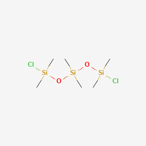 molecular formula C6H18Cl2O2Si3 B1585065 1,5-Dichlorohexamethyltrisiloxane CAS No. 3582-71-6