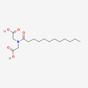 molecular formula C16H29NO5 B1585069 甘氨酸，N-（羧甲基）-N-（1-氧十二烷基）- CAS No. 3775-51-7