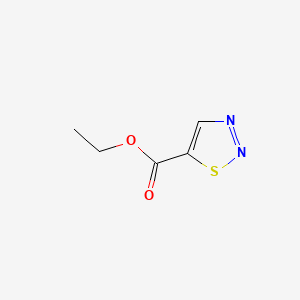 molecular formula C5H6N2O2S B1585073 Ethyl 1,2,3-thiadiazole-5-carboxylate CAS No. 4100-14-5