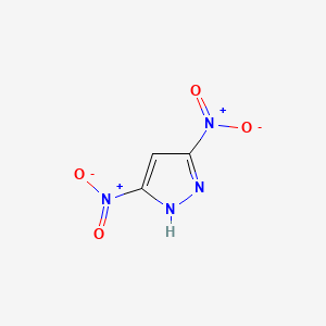 molecular formula C3H2N4O4 B1585103 3,5-二硝基-1H-吡唑 CAS No. 38858-89-8