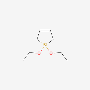 molecular formula C8H16O2Si B1585108 1,1-Diethoxy-2,5-dihydro-1H-silole CAS No. 67059-49-8