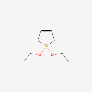molecular formula C8H16O2Si B1585108 1,1-Diethoxy-1-silacyclo-3-pentene CAS No. 67059-49-8