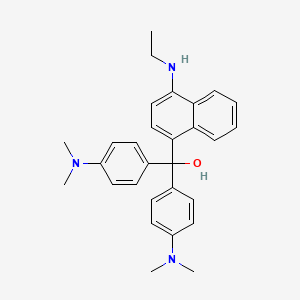 molecular formula C29H33N3O B1585116 1-Naphthalenemethanol, alpha,alpha-bis[4-(dimethylamino)phenyl]-4-(ethylamino)- CAS No. 6786-84-1