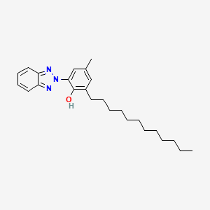 molecular formula C25H35N3O B1585128 2-(2H-Benzotriazol-2-yl)-6-dodecyl-4-methylphenol CAS No. 23328-53-2