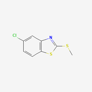 molecular formula C8H6ClNS2 B1585138 5-Chloro-2-(methylthio)benzothiazole CAS No. 3507-41-3