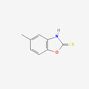 molecular formula C8H7NOS B1585142 5-Methylbenzo[d]oxazole-2(3H)-thione CAS No. 22876-22-8