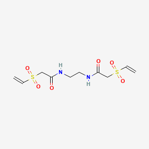 molecular formula C10H16N2O6S2 B1585148 N,N'-Bis(vinylsulfonylacetyl)ethylenediamine CAS No. 66710-66-5