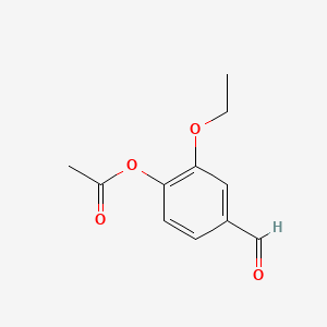 molecular formula C11H12O4 B1585166 2-Ethoxy-4-formylphenyl acetate CAS No. 72207-94-4