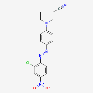 molecular formula C17H16ClN5O2 B1585171 3-[[4-[(2-Chloro-4-nitrophenyl)azo]phenyl]ethylamino]propiononitrile CAS No. 40880-51-1