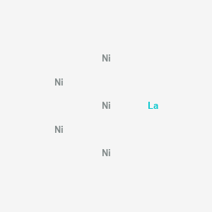 molecular formula LaNi5 B1585180 Lanthanum, compd. with nickel (1:5) CAS No. 12196-72-4