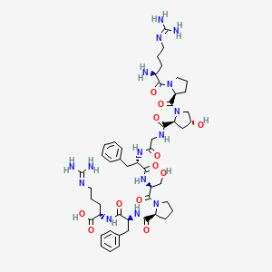 molecular formula C50H73N15O12 B1585190 Lys-[Hyp3]-Bradykinin CAS No. 37642-65-2