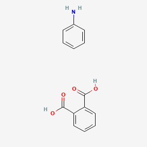 molecular formula C14H13NO4 B1585193 1,2-Benzenedicarboxylic acid, compd. with benzenamine (1:1) CAS No. 50930-79-5