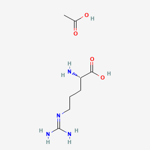 molecular formula C8H18N4O4 B1585195 L-Arginine acetate CAS No. 71173-62-1