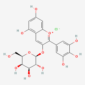 molecular formula C21H21ClO12 B1585197 Delphinidin 3-galactoside CAS No. 28500-00-7