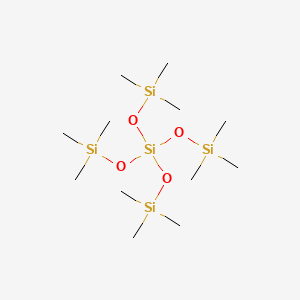 molecular formula C12H36O4Si5 B1585261 Tetrakis(trimethylsiloxy)silane CAS No. 3555-47-3