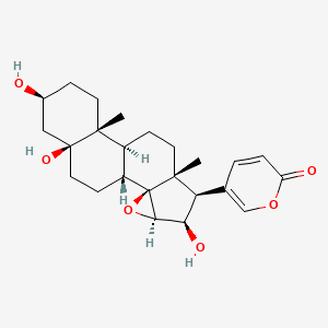 molecular formula C24H32O6 B1585265 3,5,16-Trihydroxy-14,15-epoxybufa-20,22-dienolide CAS No. 4099-30-3