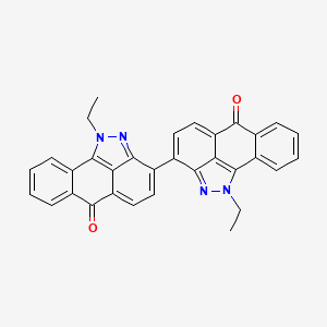 molecular formula C32H22N4O2 B1585266 1,1'-Diethyl-[3,3'-bidibenzo[cd,g]indazole]-6,6'(1H,1'H)-dione CAS No. 4203-77-4