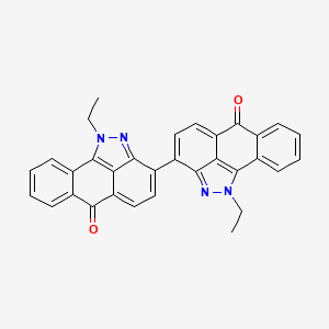 molecular formula C32H22N4O2 B1585266 [3,3'-Bianthra[1,9-cd]pyrazole]-6,6'(1H,1'H)-dione, 1,1'-diethyl- CAS No. 4203-77-4