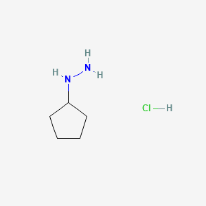 molecular formula C5H13ClN2 B1585281 环戊基肼盐酸盐 CAS No. 24214-72-0