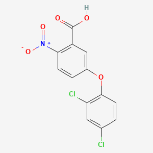 molecular formula C13H7Cl2NO5 B1585298 Benzoic acid, 5-(2,4-dichlorophenoxy)-2-nitro- CAS No. 53774-07-5
