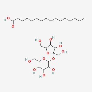 molecular formula C28H52O12 B1585309 Palmitic acid sucrose monoester CAS No. 26446-38-8