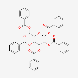 (2R,3R,4S,5R,6R)-6-((Benzoyloxy)methyl)tetrahydro-2H-pyran-2,3,4,5-tetrayl tetrabenzoate