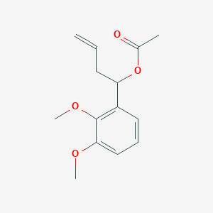 molecular formula C14H18O4 B1585324 1-(2,3-Dimethoxyphenyl)but-3-enyl acetate CAS No. 6282-24-2