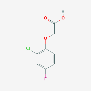 molecular formula C8H6ClFO3 B1585328 (2-Chloro-4-fluorophenoxy)acetic acid CAS No. 399-41-7