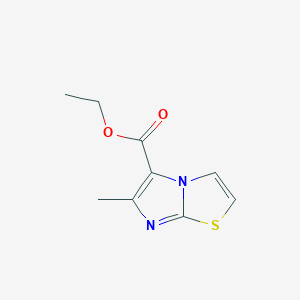 molecular formula C9H10N2O2S B1585345 Ethyl 6-methylimidazo[2,1-b]thiazole-5-carboxylate CAS No. 57626-37-6