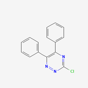 molecular formula C15H10ClN3 B1585372 3-Chloro-5,6-diphenyl-1,2,4-triazine CAS No. 34177-11-2