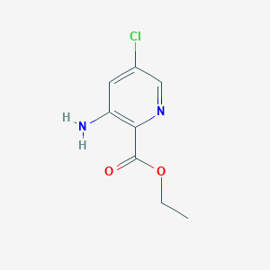 molecular formula C8H9ClN2O2 B1585373 乙基3-氨基-5-氯吡啶甲酸酯 CAS No. 27330-35-4