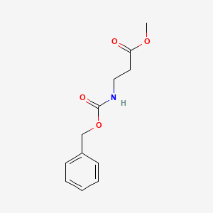 molecular formula C12H15NO4 B1585376 甲基3-[(苄氧羰基)氨基]丙酸酯 CAS No. 54755-77-0
