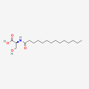 molecular formula C17H33NO4 B1585383 N-Tetradecanoyl-serine CAS No. 21394-57-0