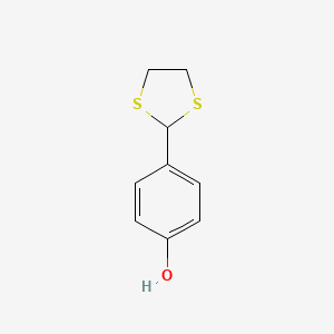 molecular formula C9H10OS2 B1585410 4-(1,3-Dithiolan-2-yl)phenol CAS No. 22068-49-1
