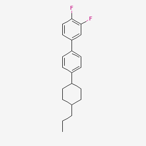 molecular formula C21H24F2 B1585415 4'-(trans-4-Propylcyclohexyl)-3,4-difluorobiphenyl CAS No. 85312-59-0