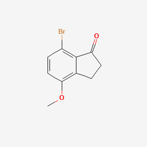 molecular formula C10H9BrO2 B1585416 7-Bromo-4-methoxy-2,3-dihydro-1H-inden-1-one CAS No. 959058-59-4