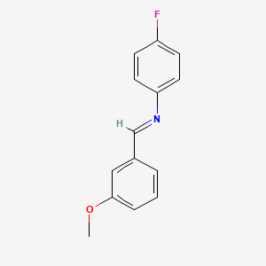 molecular formula C14H12FNO B1585426 N-(3-Methoxybenzylidene)-4-fluoroaniline CAS No. 202073-14-1