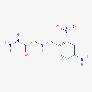 molecular formula C9H13N5O3 B158543 N-(4-Amino-2-nitrotoluinyl)glycylhydrazide CAS No. 129462-42-6
