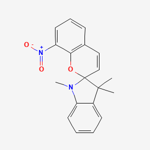 molecular formula C19H18N2O3 B1585467 1',3',3'-Trimethyl-8-nitrospiro(2H-1-benzopyran-2,2'-indoline) CAS No. 5150-50-5
