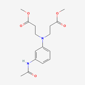 molecular formula C16H22N2O5 B1585471 beta-Alanine, N-[3-(acetylamino)phenyl]-N-(3-methoxy-3-oxopropyl)-, methyl ester CAS No. 61038-96-8