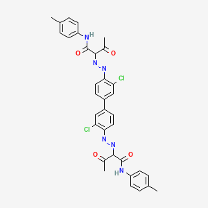 molecular formula C34H30Cl2N6O4 B1585475 Pigment Yellow 55 CAS No. 6358-37-8