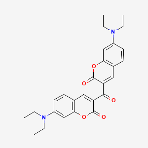 molecular formula C27H28N2O5 B1585480 3,3'-Carbonylbis(7-diethylaminocoumarin) CAS No. 63226-13-1