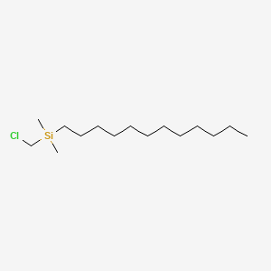 molecular formula C15H33ClSi B1585483 Silane, (chloromethyl)dodecyldimethyl- CAS No. 70851-47-7