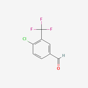 molecular formula C8H4ClF3O B1585491 4-氯-3-(三氟甲基)苯甲醛 CAS No. 34328-46-6