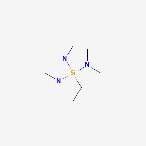 molecular formula C8H23N3Si B1585497 1-Ethyl-N,N,N',N',N'',N''-hexamethylsilanetriamine CAS No. 29489-57-4