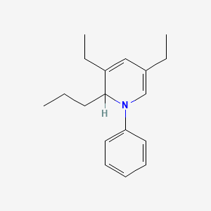 B1585509 3,5-Diethyl-1-phenyl-2-propyl-1,2-dihydropyridine CAS No. 34562-31-7