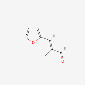 molecular formula C8H8O2 B1585514 2-Methyl-3-(2-furyl)propenal CAS No. 874-66-8