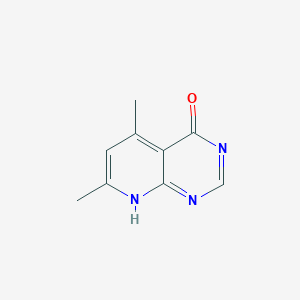 molecular formula C9H9N3O B158553 5,7-dimethylpyrido[2,3-d]pyrimidin-4(3H)-one CAS No. 1913-72-0