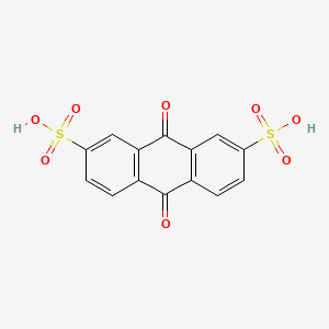molecular formula C14H8O8S2 B1585532 2,7-蒽二磺酸，9,10-二氢-9,10-二氧代- CAS No. 84-49-1